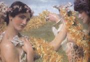 Alma-Tadema, Sir Lawrence When Flowers Return (mk23) Sweden oil painting artist